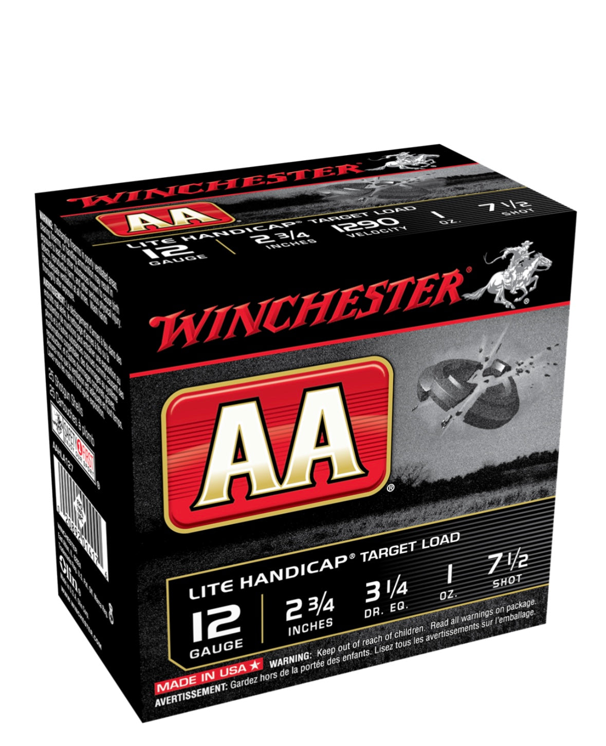 Lite Handicap 12 GA – 1 oz 1290 fps #7.5 (sku AAHLA127)