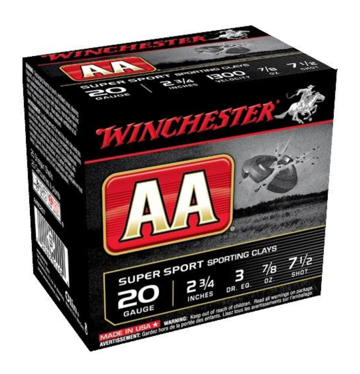 Super Sport 20 GA 7/8 oz 1300 fps #7.5 (sku AASC20)