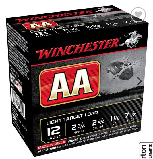 X-Lite 12 GA – 1 oz 1180 fps	#7.5 (sku AAL127)