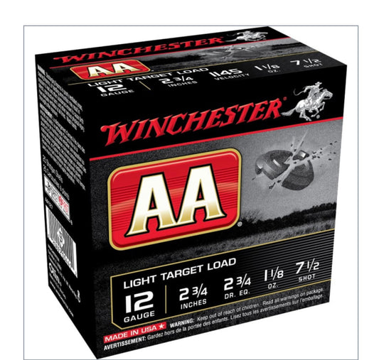 Lite Target 12 GA – 1 1/8 oz	1145 fps	#7.5 (sku AA127)