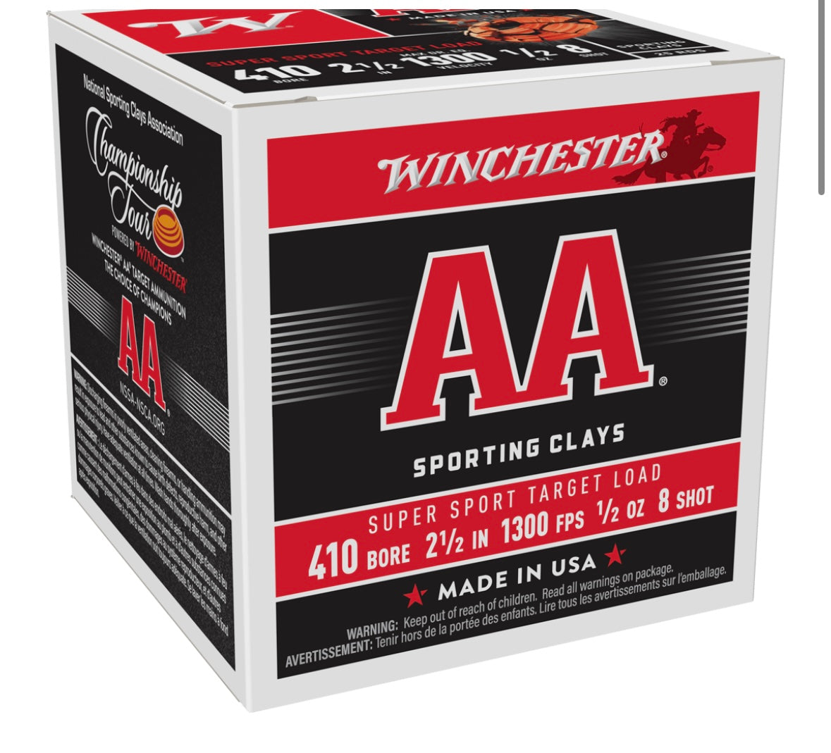 Super Sport .410 Bore 1/2 oz 1300 fps #8 (sku AASC418)