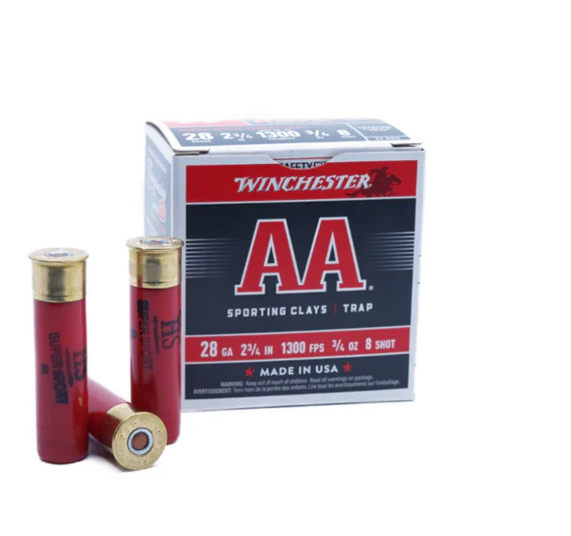 Super Sport  28 GA 3/4 oz	1300 fps	#8 (sku AASC288)