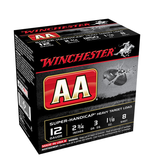 Super Handicap 12 GA – 1 1/8 oz	 1250 fps # (sku 8AAHA128)