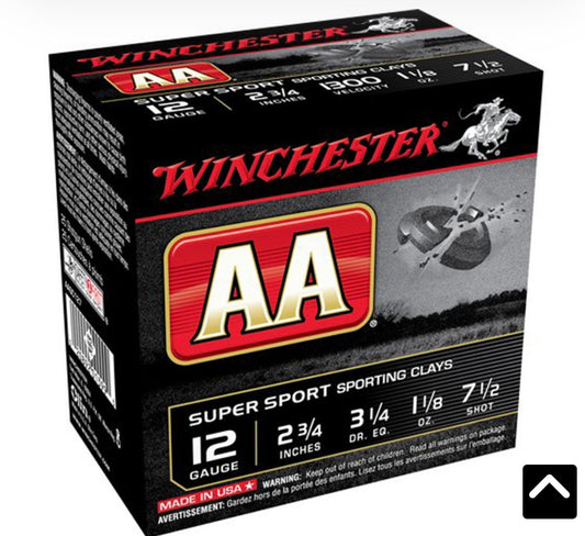 Super Sport 12 GA – 1 1/8 oz 1300 fps #7.5 (sku AASC127)