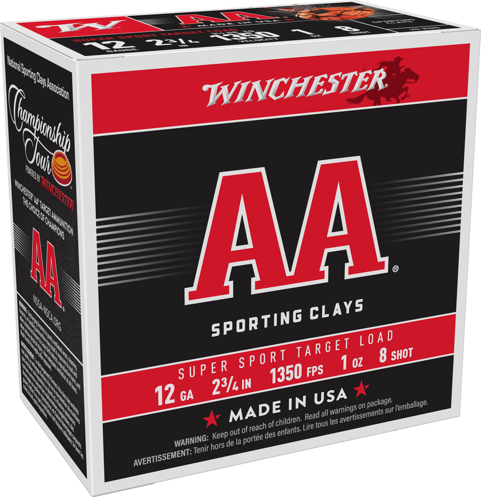 Super Sport 12 GA  1 oz 1350 fps #8 sku AASCL128 (Case-10 Boxes)